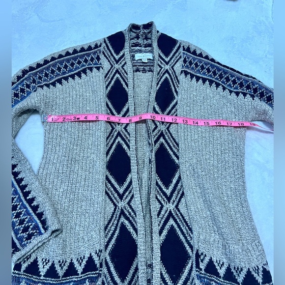 Lucky Brand Aztec Triabl Knit Cardigan Sweater - XS - Picture 7 of 10